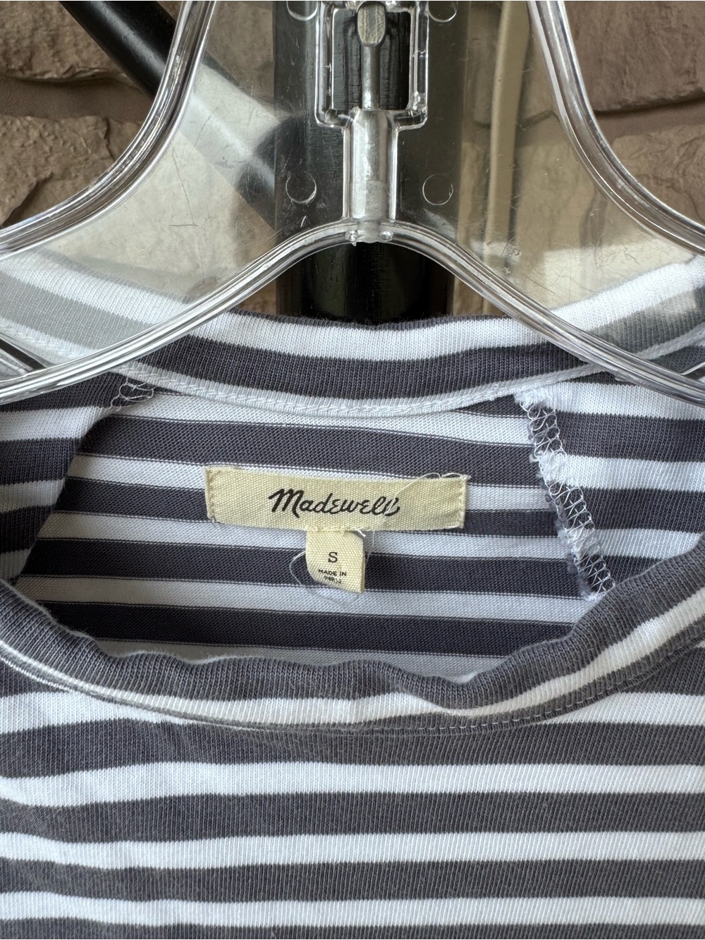 Madewell Structured Striped Muscle Tee - Picture 8 of 8